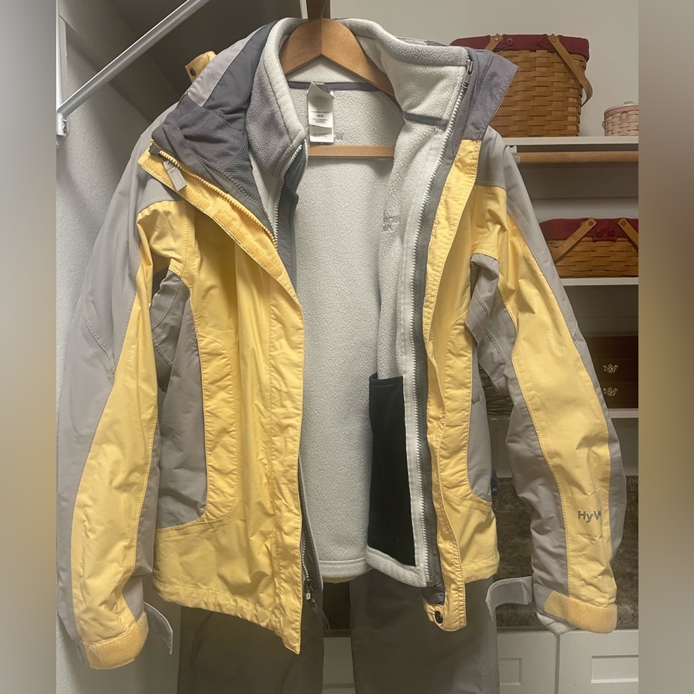The North Face Yellow and Gray Women's Jacket